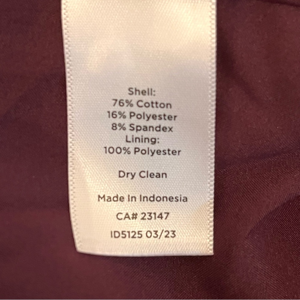 NWT Talbots Knit Blazer Size 16P Petite Rich Burgundy Open Front Stretch ~ $189 - Picture 10 of 11